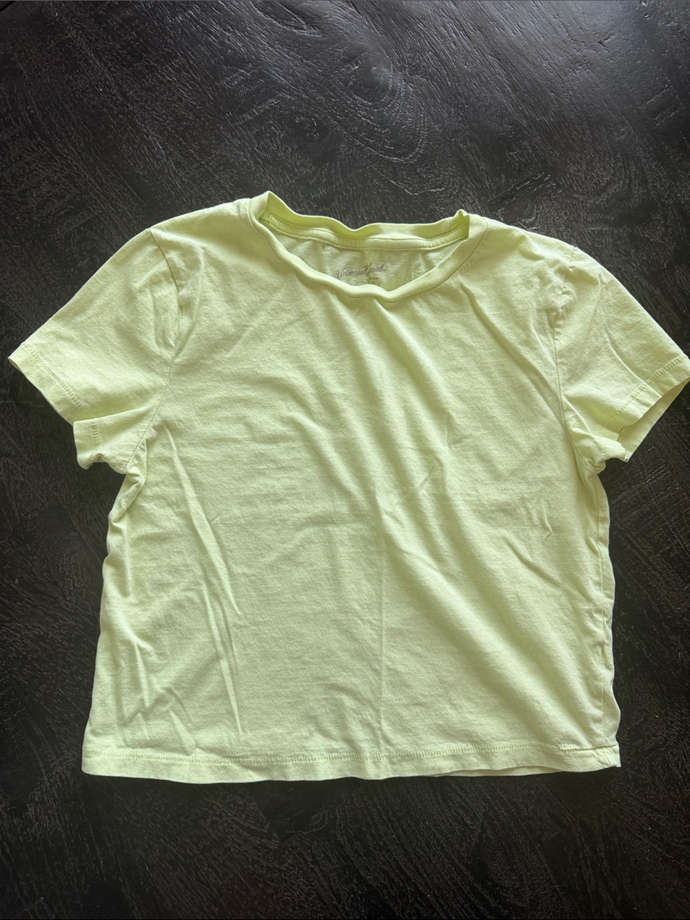 Universal Thread Light Lime Crop Tee